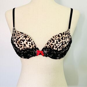 Victoria’s Secret Very Sexy Push up Bra Leopard Cheetah 34A
